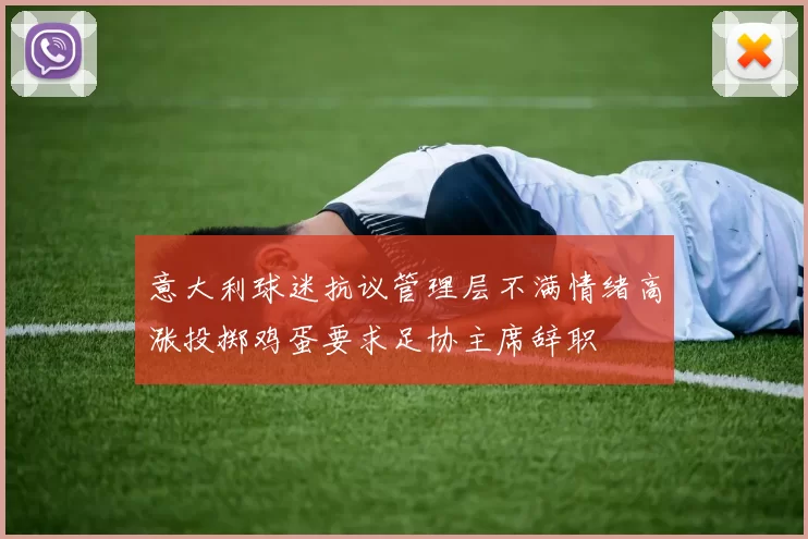 意大利球迷抗议管理层不满情绪高涨投掷鸡蛋要求足协主席辞职